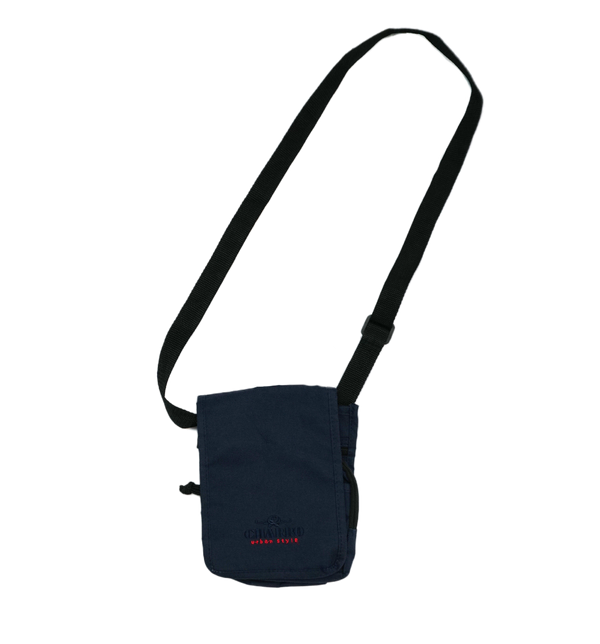 Blaue Umhängetasche