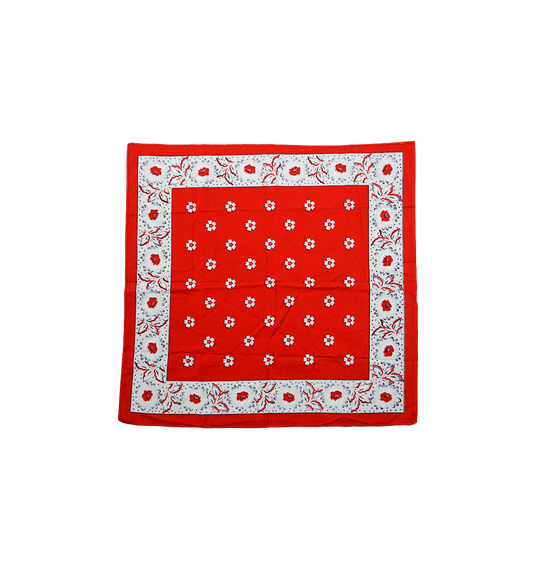 Rotes Blumen Bandana