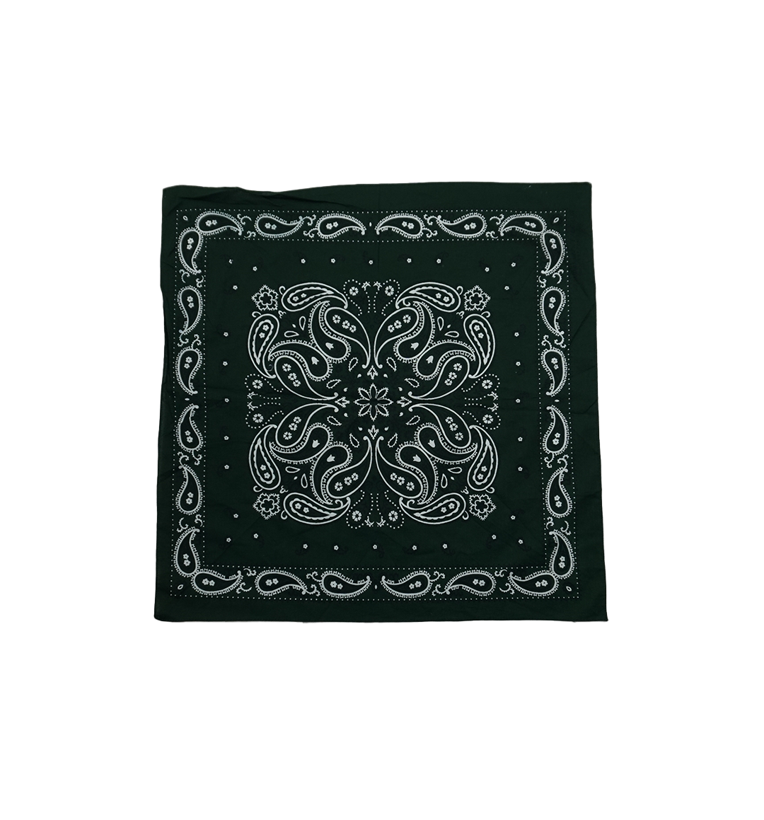 Dunkelgrünes Bandana