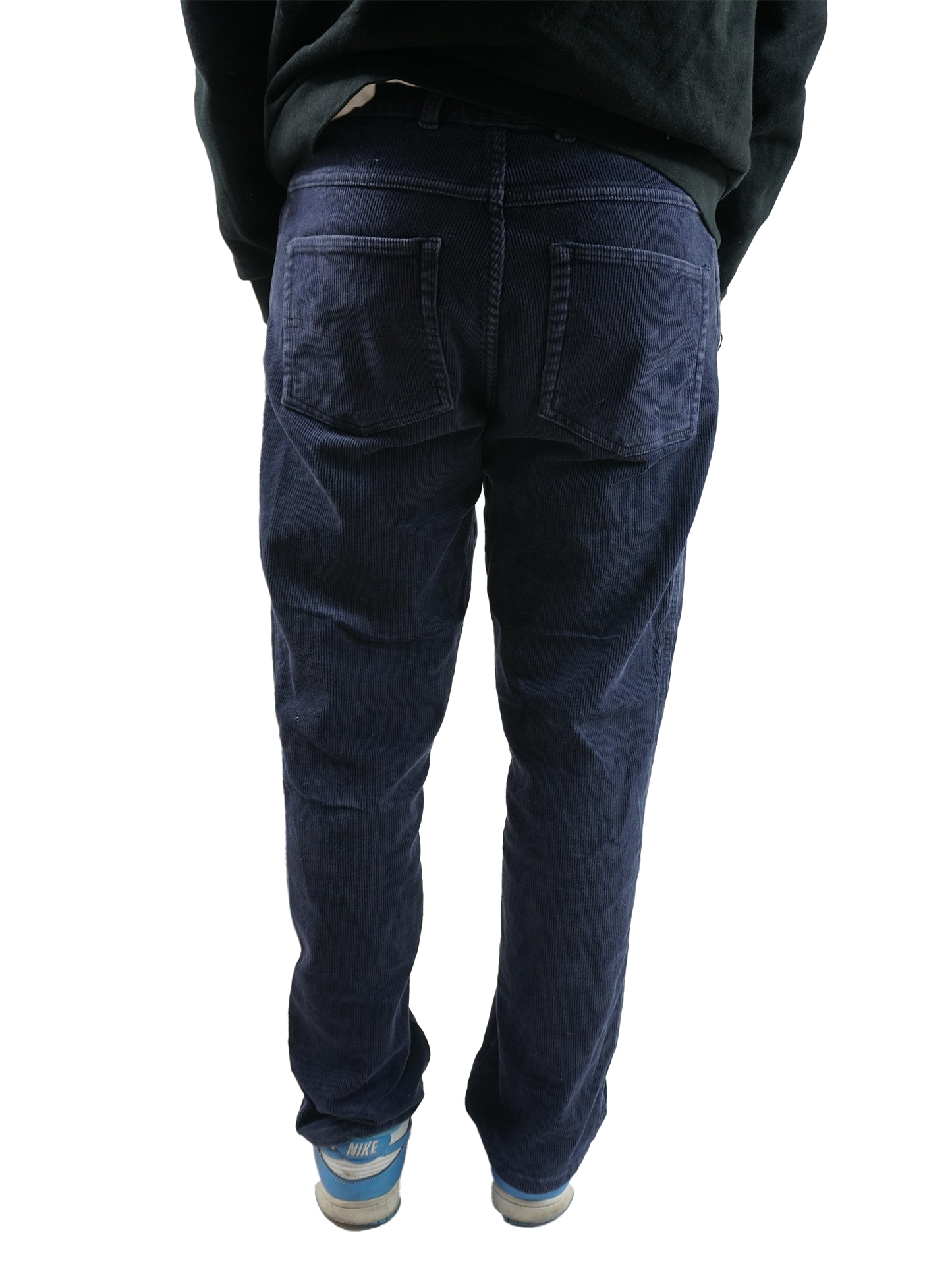 Dunkelblaue Cordhose