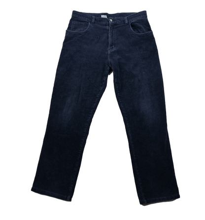 Dunkelblaue Cordhose