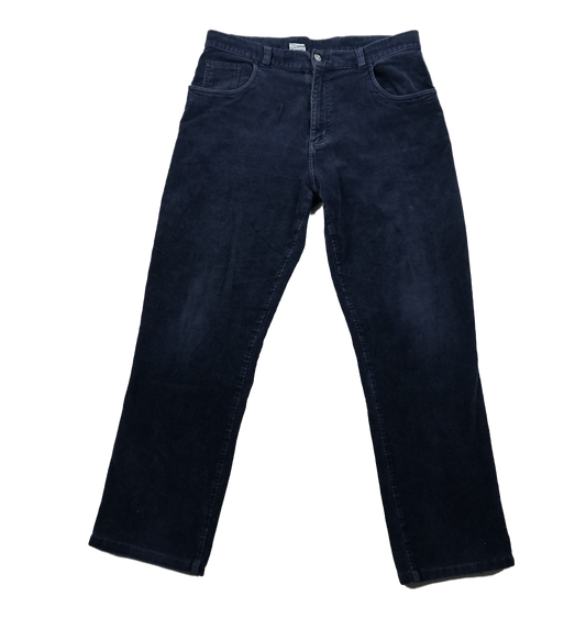 Dunkelblaue Cordhose